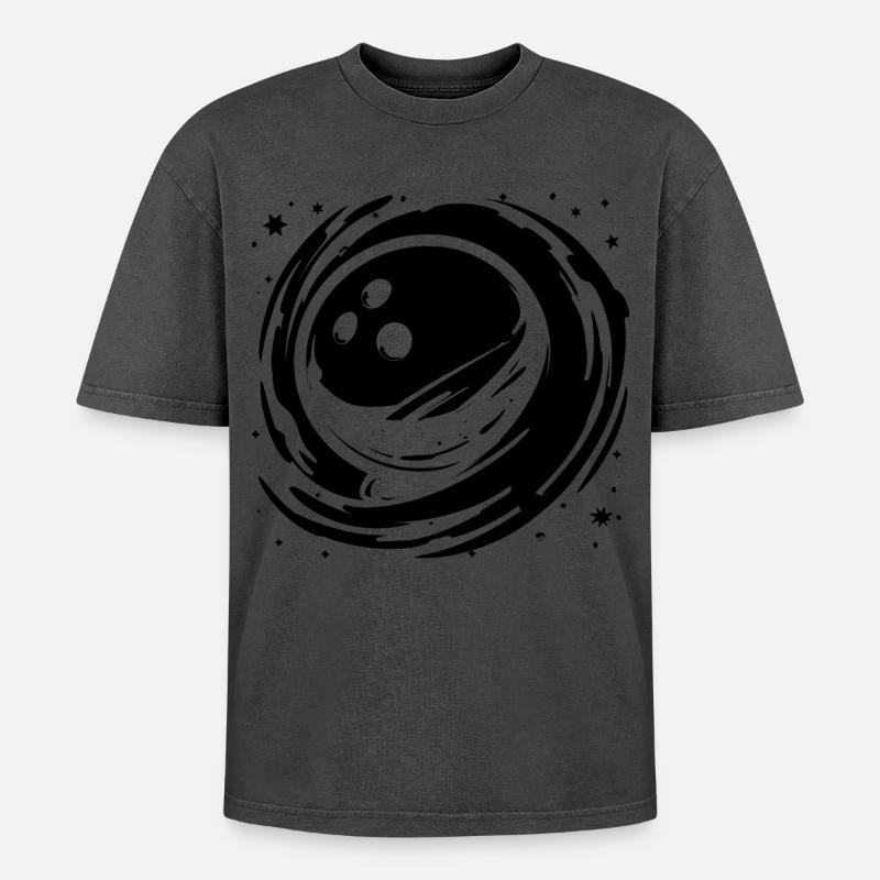 Bowling Graphics - Oversized Unisex Premium Acid-Washed T-Shirt - undefined