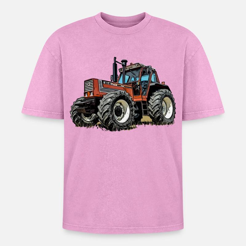 Ackerbeast 100 - Oversized Unisex Premium Acid-Washed T-Shirt - acid washed pink
