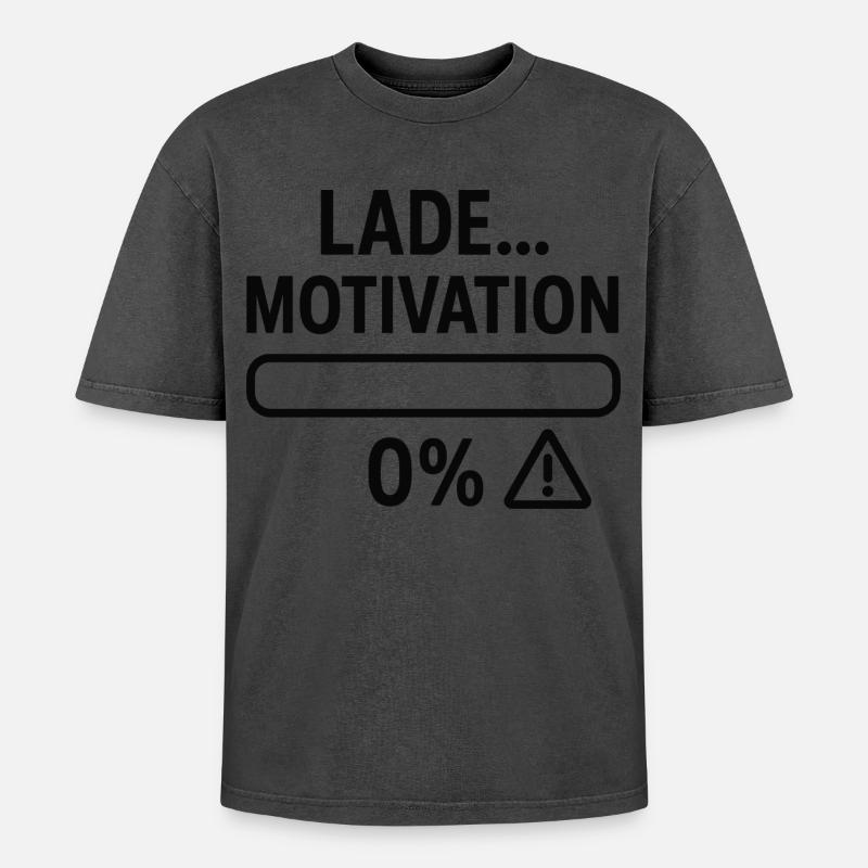 Barre de motivation à zéro - T-shirt Premium unisexe oversize acid-washed - undefined