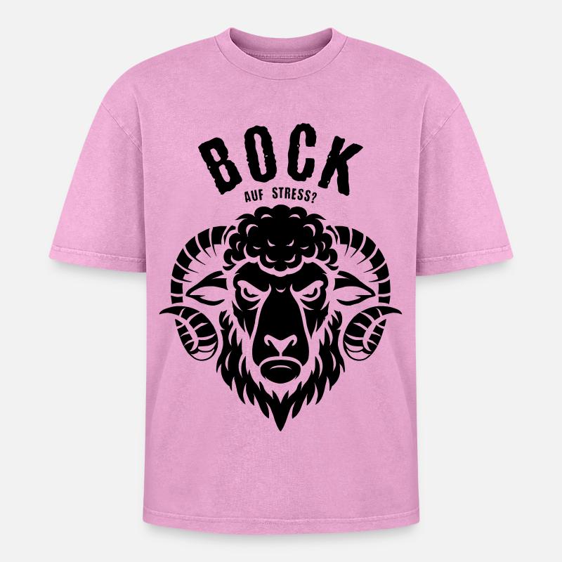 Fancy stress? - Oversized Unisex Premium Acid-Washed T-Shirt - acid washed pink