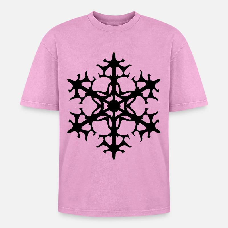 Schneestern - Oversized Unisex Premium Acid-Washed T-Shirt - acid washed pink