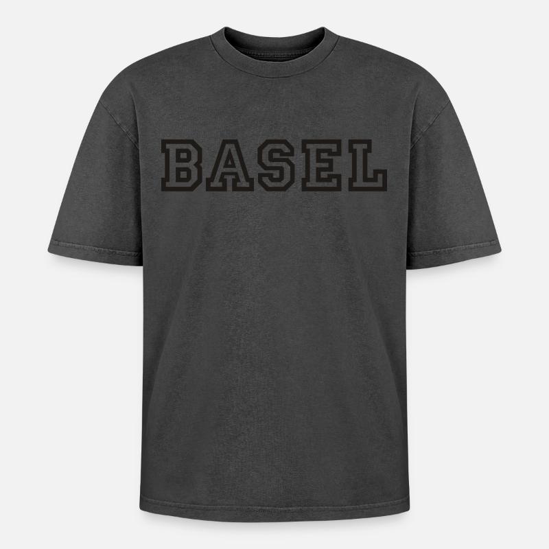 Basel - Oversized Unisex Premium Acid-Washed T-Shirt - Pink Acid Wash