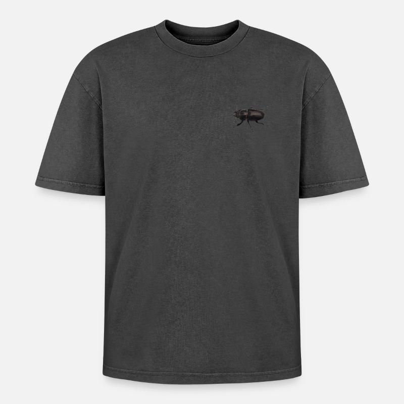 Hirschkäfer Weibchen - Oversized Unisex Premium Acid-Washed T-Shirt - undefined
