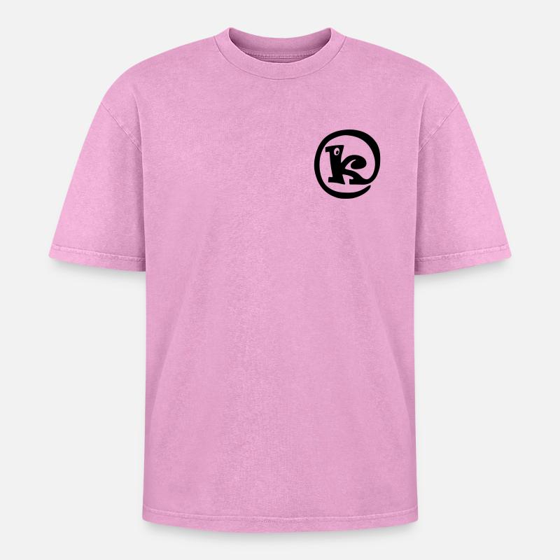 Proboscis K - Oversized Unisex Premium Acid-Washed T-Shirt - acid washed pink