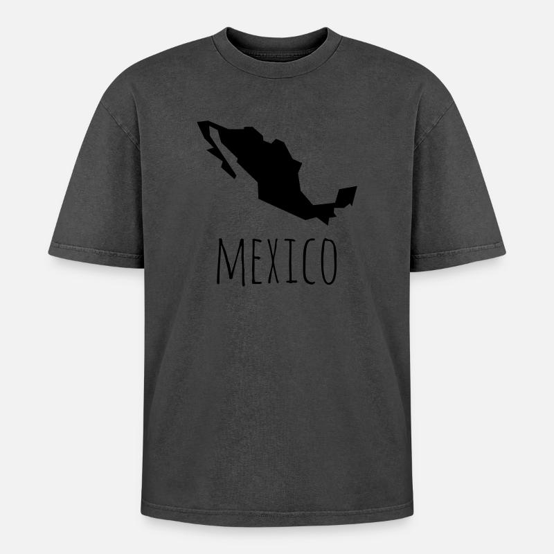 mexico - Oversized Unisex Premium Acid-Washed T-Shirt - undefined
