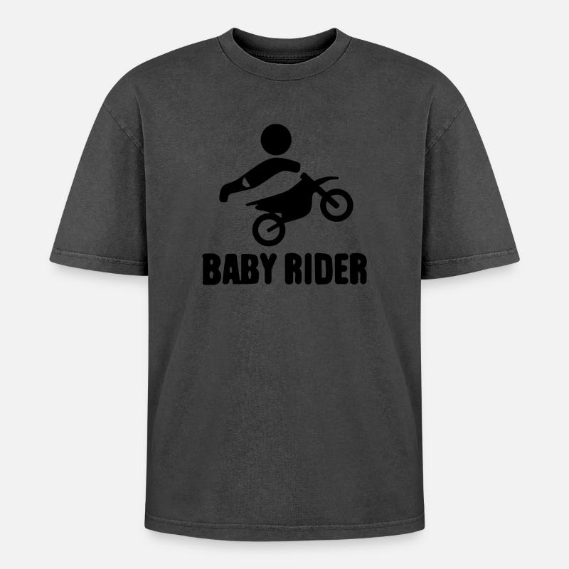 Baby Rider - Oversized Unisex Premium Acid-Washed T-Shirt - undefined