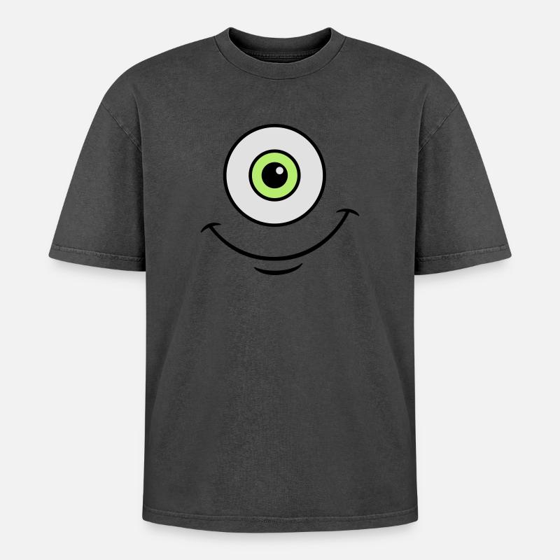 Mike - Oversized Unisex Premium Acid-Washed T-Shirt - undefined
