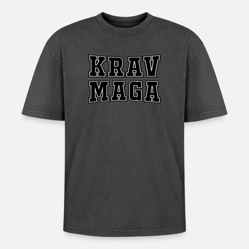 Krav - T-shirt Premium unisexe oversize acid-washed - undefined