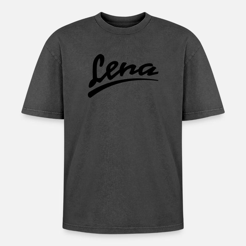 Lena - Oversized Unisex Premium Acid-Washed T-Shirt - Pink Acid Wash