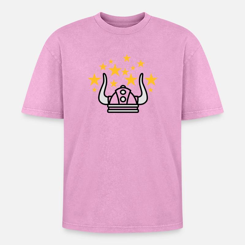 Wikinger Idee | Viking idea - Oversized Unisex Premium Acid-Washed T-Shirt - acid washed pink