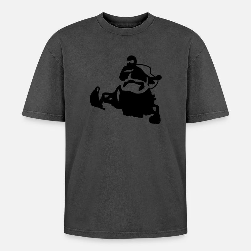 snowmobile_1 - T-shirt Premium unisexe oversize acid-washed - undefined