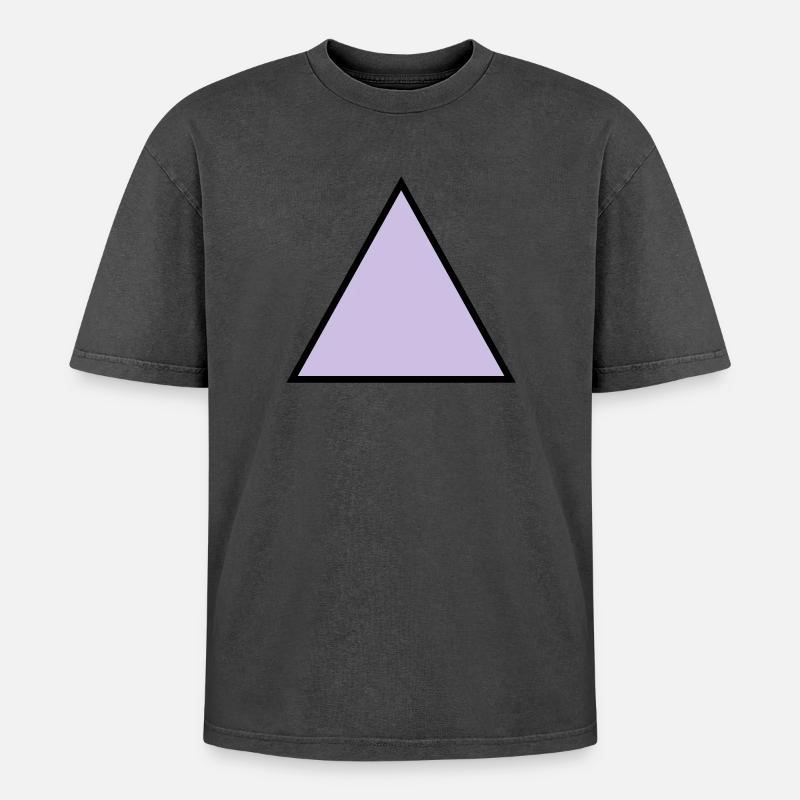 forme de triangle hippie triangle - T-shirt Premium unisexe oversize acid-washed - undefined