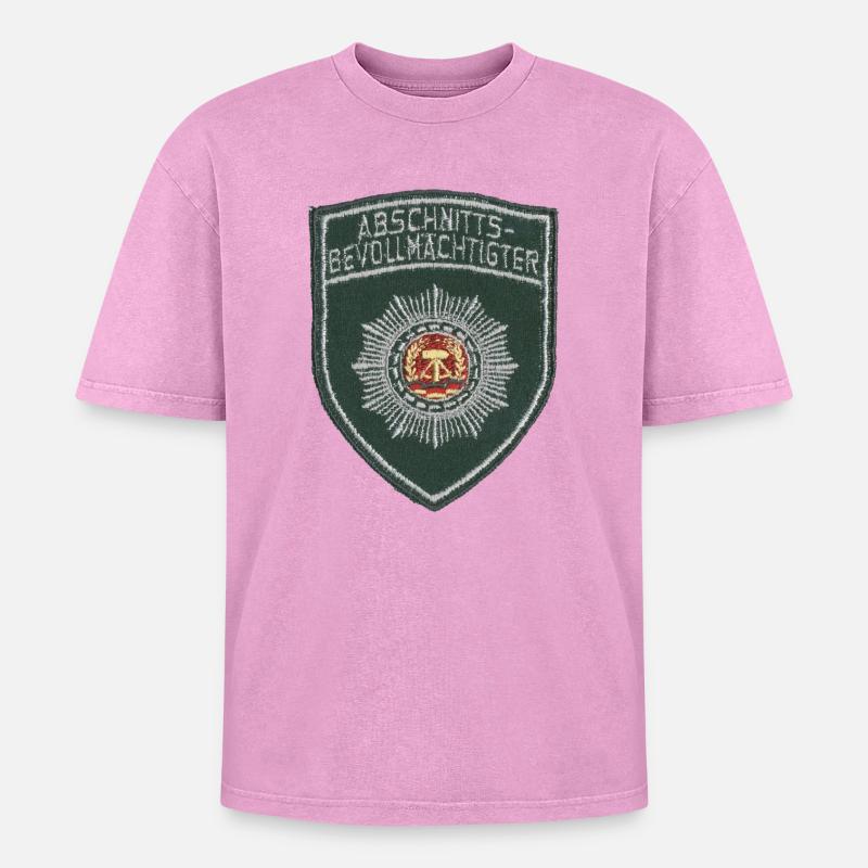 Section Representative - Oversized Unisex Premium Acid-Washed T-Shirt - acid washed pink