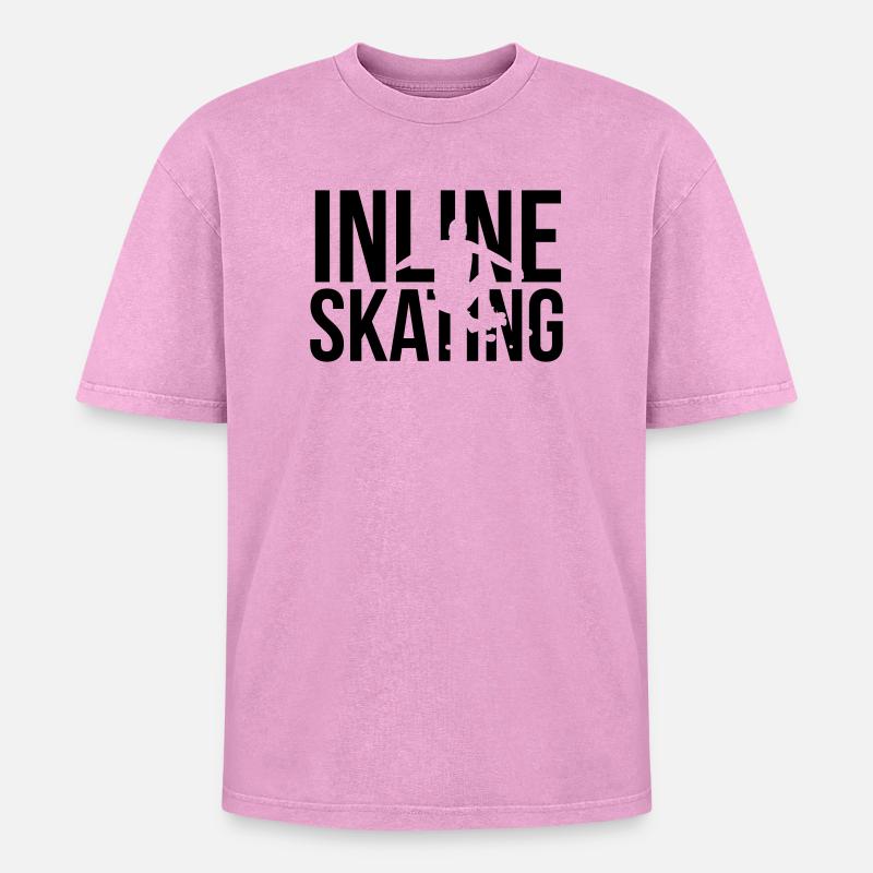 roller - T-shirt Premium unisexe oversize acid-washed - rose délavé acide