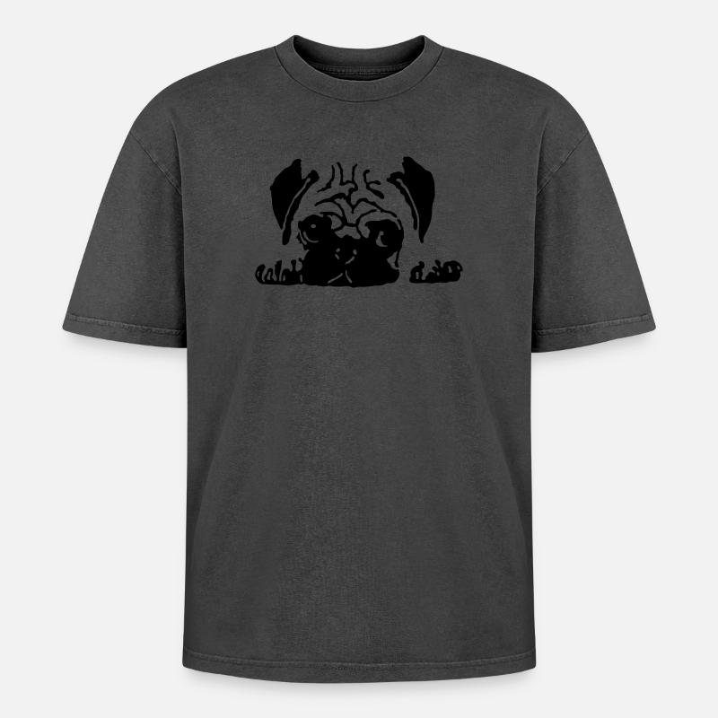 mops - T-shirt Premium unisexe oversize acid-washed - undefined