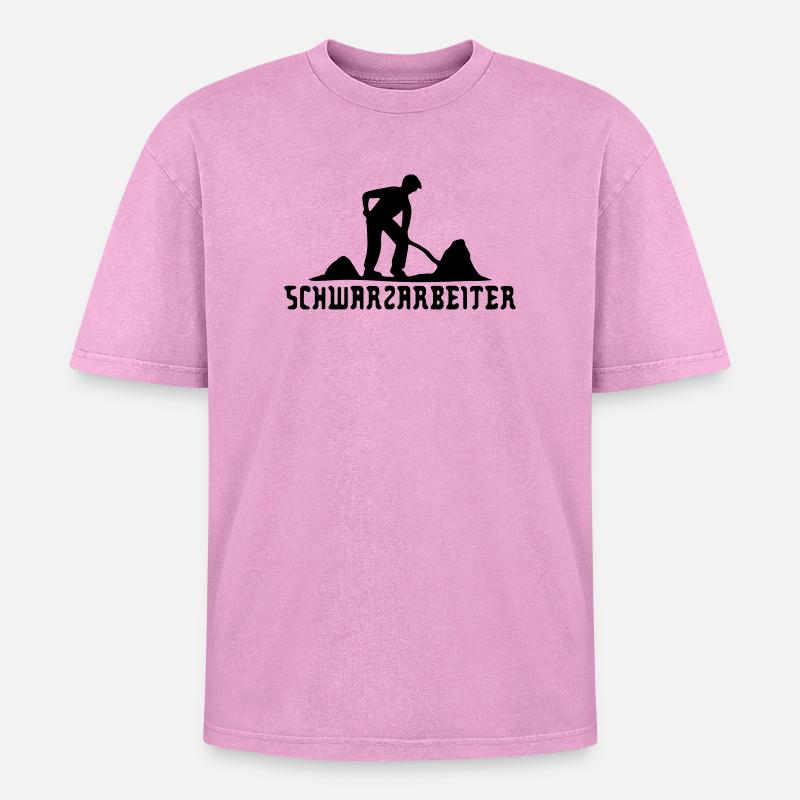 moonlighter - T-shirt Premium unisexe oversize acid-washed - rose délavé acide