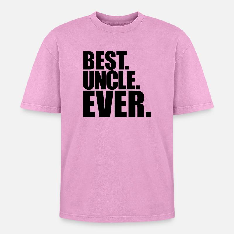 uncle - Oversized Unisex Premium Acid-Washed T-Shirt - acid washed pink