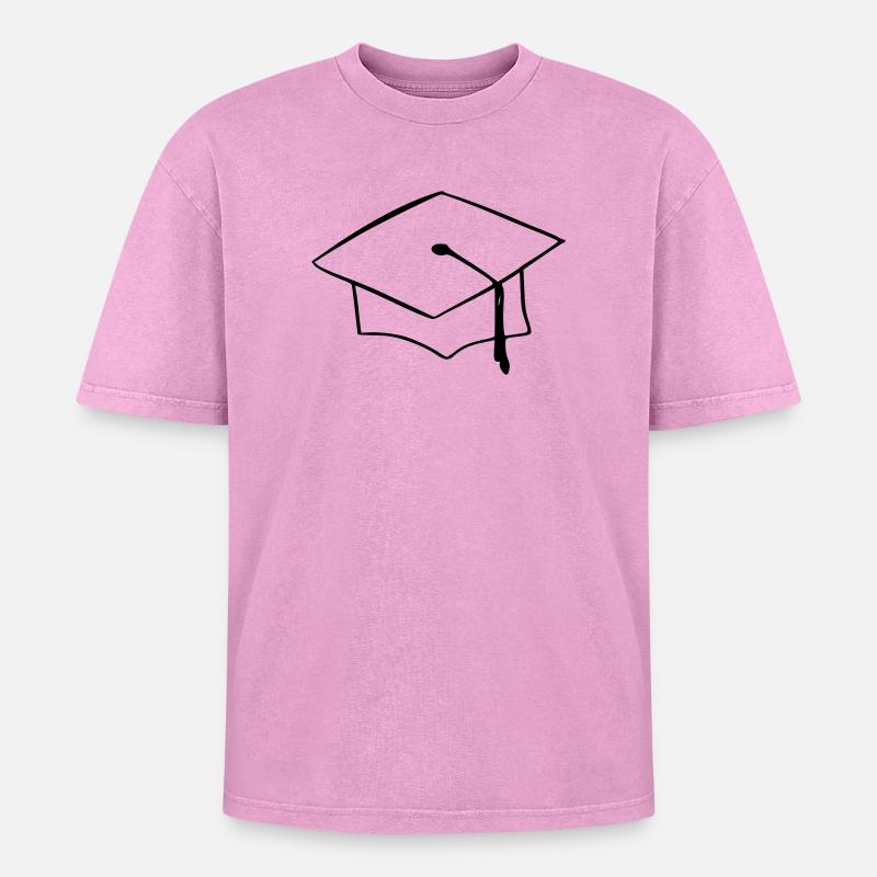 Abschlusshut - Oversized Unisex Premium Acid-Washed T-Shirt - undefined