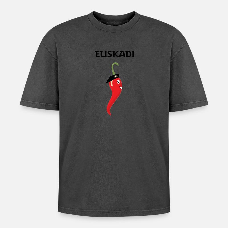 Baskisch - Oversized Unisex Premium Acid-Washed T-Shirt - undefined