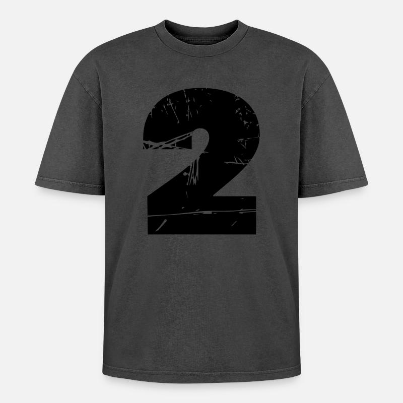 2 - Oversized Unisex Premium Acid-Washed T-Shirt - undefined