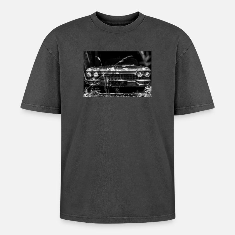 Cadillac Oldtimer - Oversized Unisex Premium Acid-Washed T-Shirt - undefined
