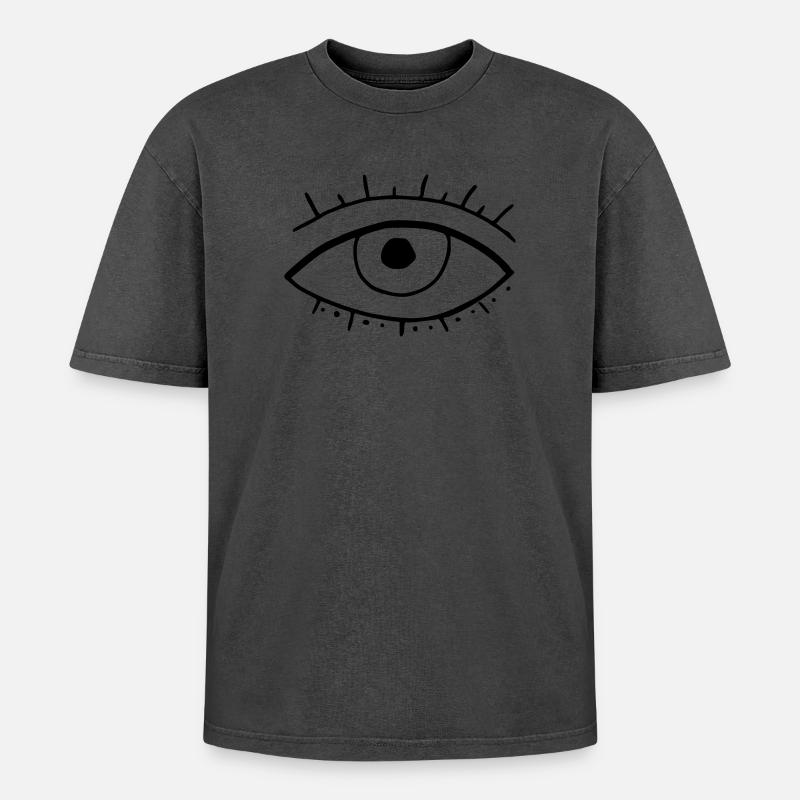 Auge - Oversized Unisex Premium Acid-Washed T-Shirt - Pink Acid Wash