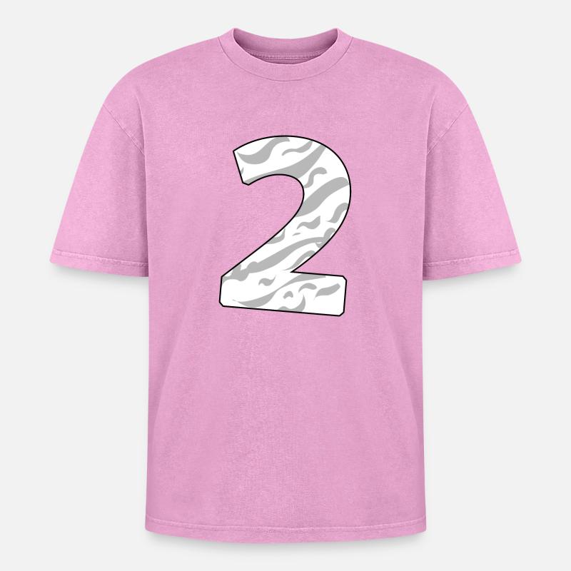 2 - Oversized Unisex Premium Acid-Washed T-Shirt - acid washed pink