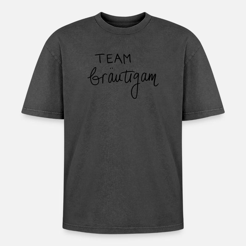 Team Bräutigam - Oversized Unisex Premium Acid-Washed T-Shirt - undefined