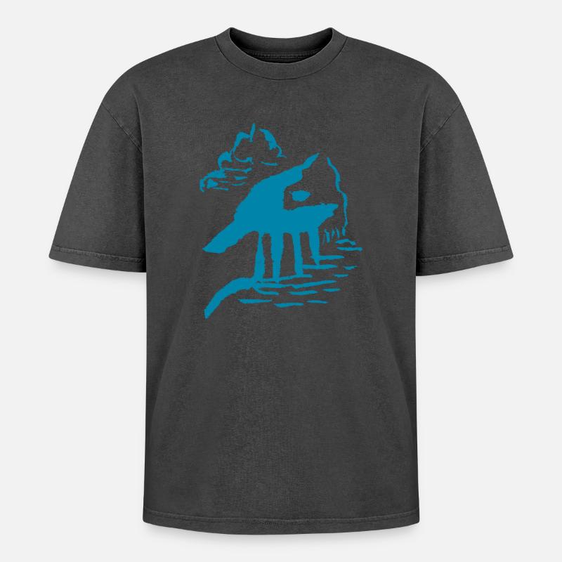 Abstrakt - Oversized Unisex Premium Acid-Washed T-Shirt - undefined
