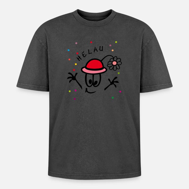 Karneval, Fasching, Comic - Oversized Unisex Premium Acid-Washed T-Shirt - undefined