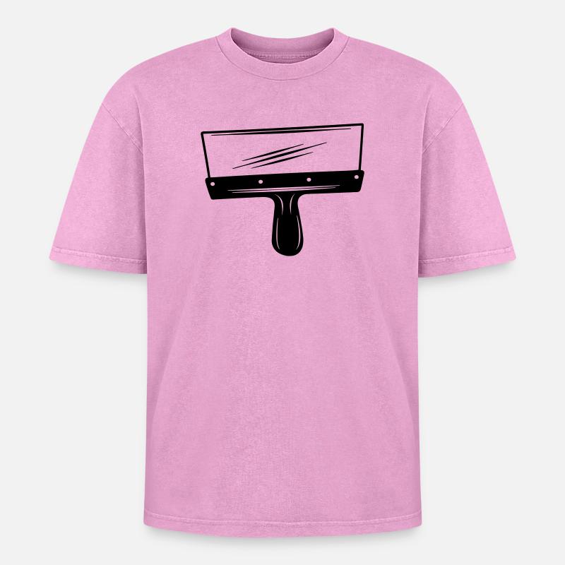Spackmes - Oversized Unisex Premium Acid-Washed T-Shirt - Pink Acid Wash