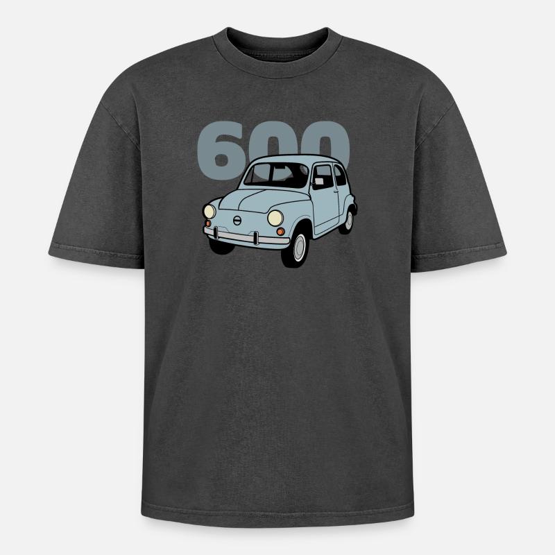 600 blauer V2 - Oversized Unisex Premium Acid-Washed T-Shirt - undefined