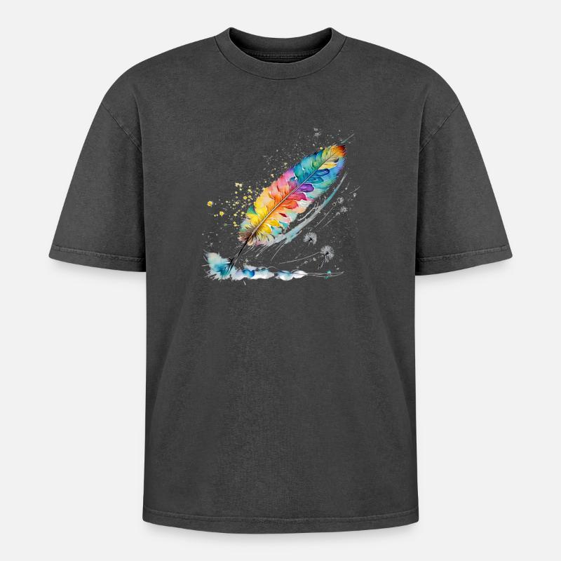 Spring - Oversized Unisex Premium Acid-Washed T-Shirt - undefined