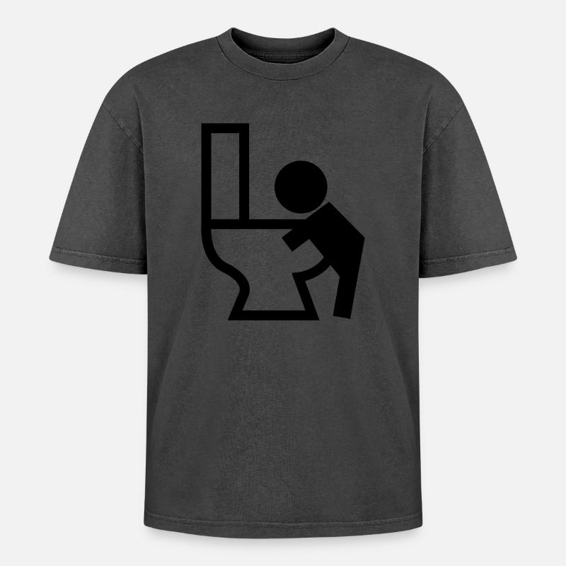 Erbrechen Puck Sick - Oversized Unisex Premium Acid-Washed T-Shirt - undefined