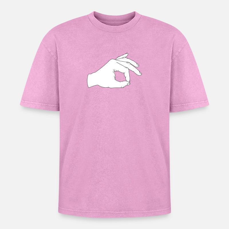 Have a look inside - Oversized Unisex Premium Acid-Washed T-Shirt - acid washed pink