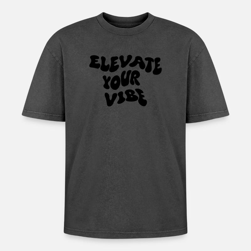 Elevate Your Vibe - Oversized Unisex Premium Acid-Washed T-Shirt - Pink Acid Wash