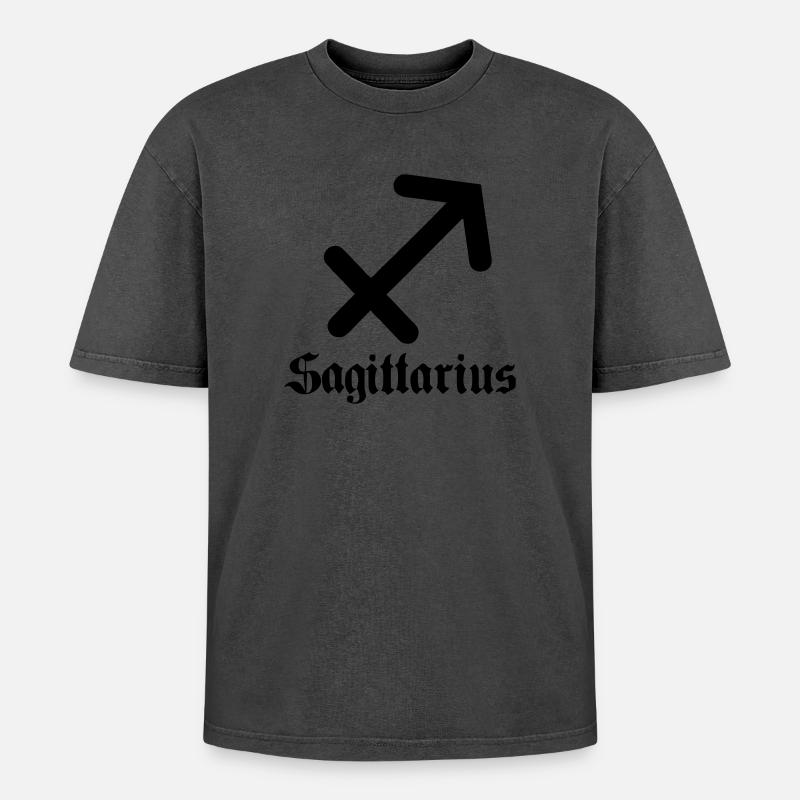 Boogschutter Sagittaire - T-shirt Premium unisexe oversize acid-washed - undefined