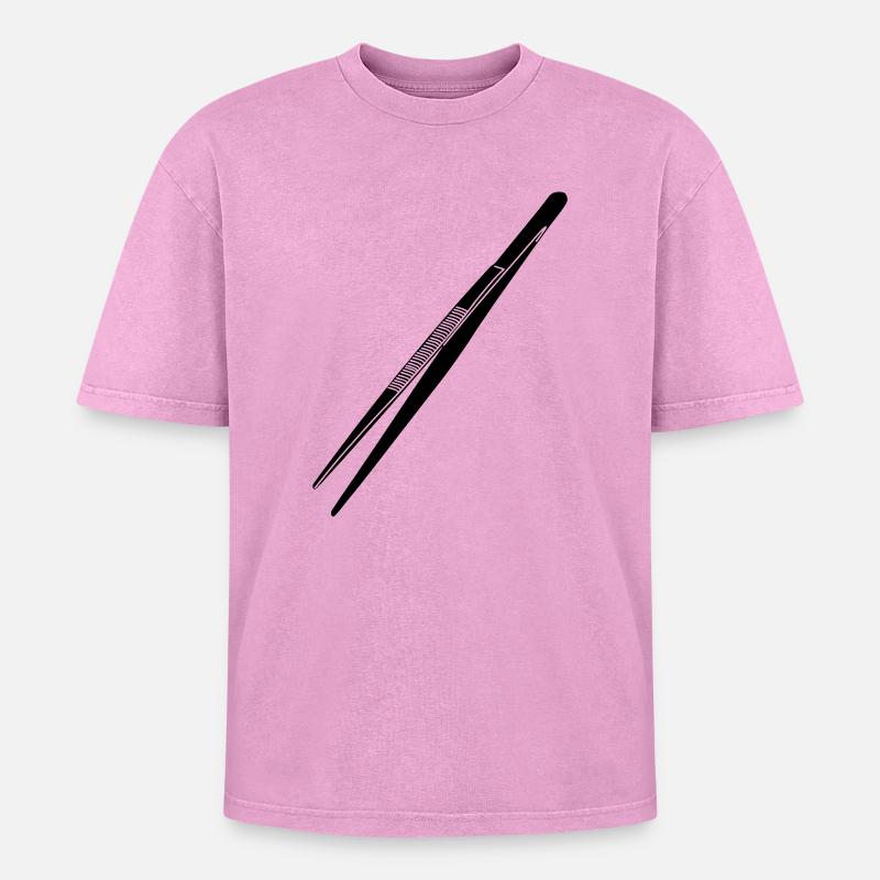 Brucelles - T-shirt Premium unisexe oversize acid-washed - rose délavé acide