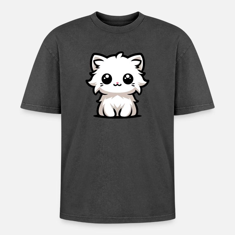 Das süßeste Kätzchen - Oversized Unisex Premium Acid-Washed T-Shirt - undefined