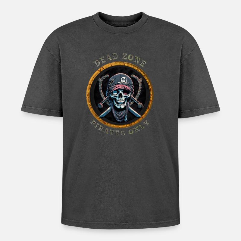 Dead Zone v8 - Oversized Unisex Premium Acid-Washed T-Shirt - undefined