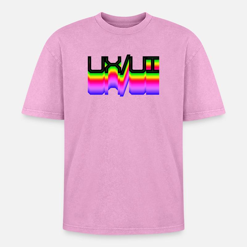 Code Developer Skripting Dev Computerfreak Geek - Oversized Unisex Premium Acid-Washed T-Shirt - Pink Acid Wash