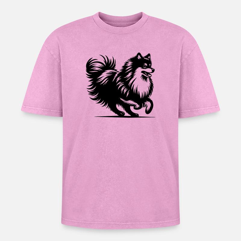 Sharp - Oversized Unisex Premium Acid-Washed T-Shirt - acid washed pink