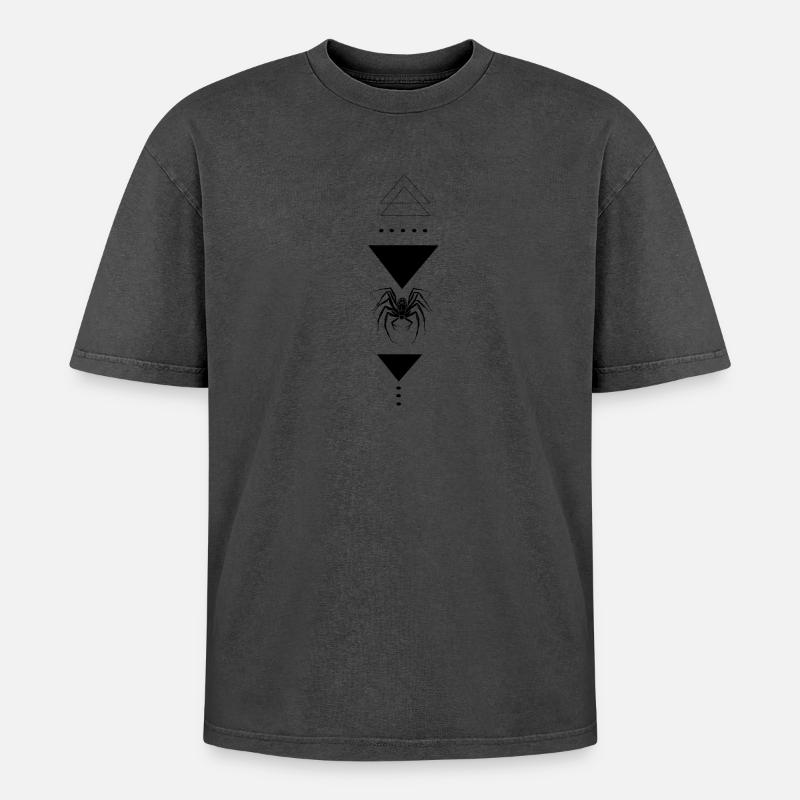 Spinne - Oversized Unisex Premium Acid-Washed T-Shirt - undefined