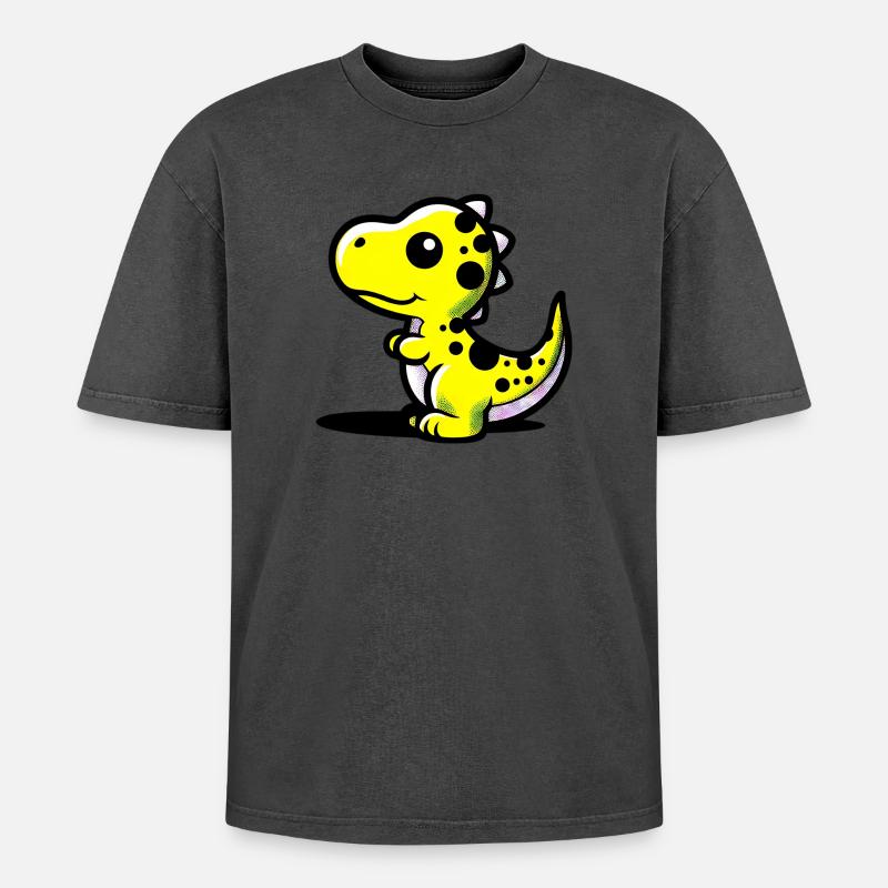 Dinosaurier - Oversized Unisex Premium Acid-Washed T-Shirt - undefined