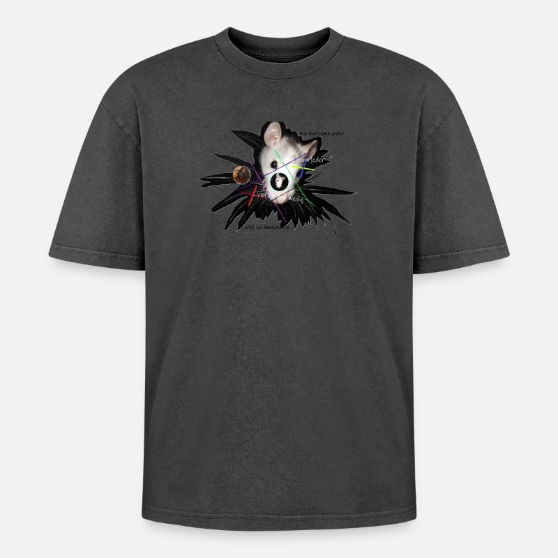 Ratte Tic Tac Toe Normal-Langweilig - Oversized Unisex Premium Acid-Washed T-Shirt - undefined