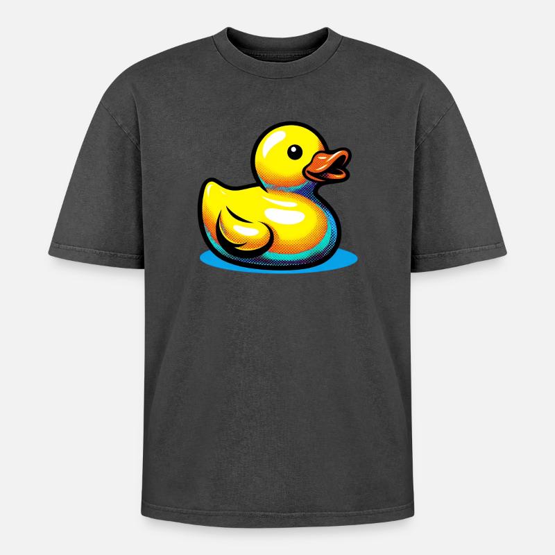 Duckling Duck Duck Duck - Oversized Unisex Premium Acid-Washed T-Shirt - undefined