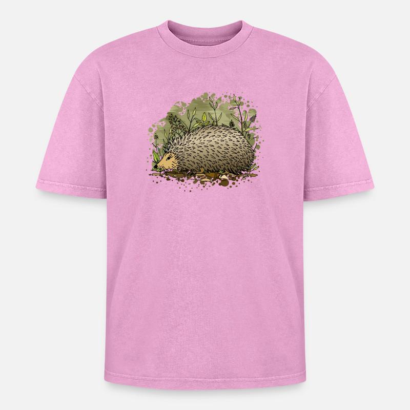 Igel - Oversized Unisex Premium Acid-Washed T-Shirt - Pink Acid Wash