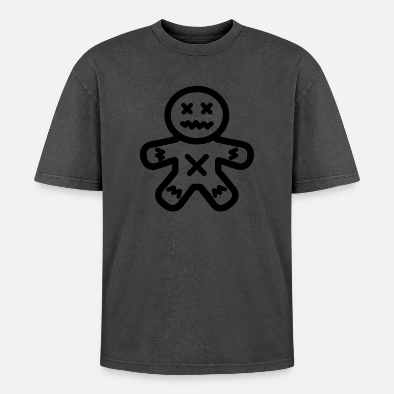 Voodoo Doll - Oversized Unisex Premium Acid-Washed T-Shirt - undefined