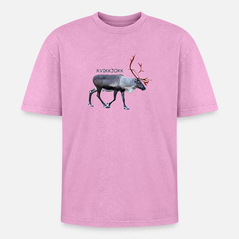 QUICK KITCHEN - Oversized Unisex Premium Acid-Washed T-Shirt - acid washed pink