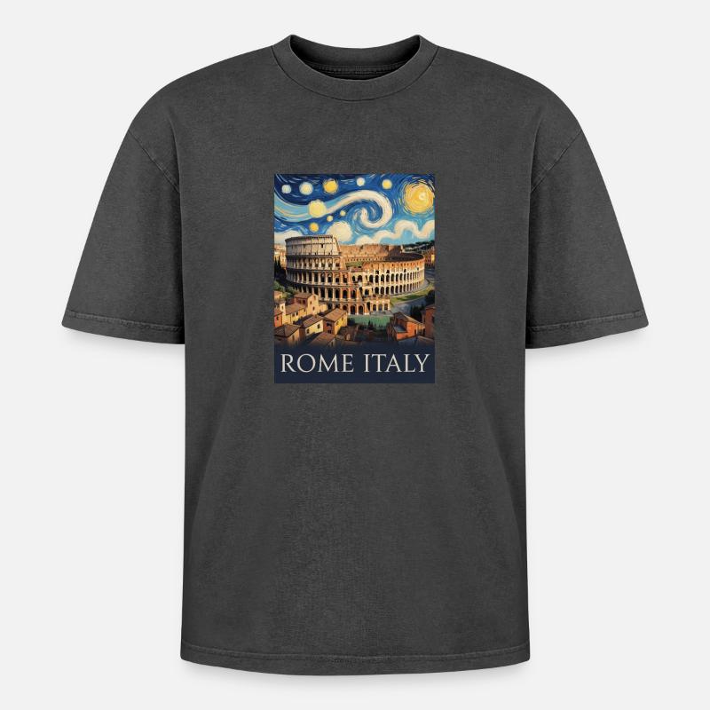 Rom - Oversized Unisex Premium Acid-Washed T-Shirt - undefined
